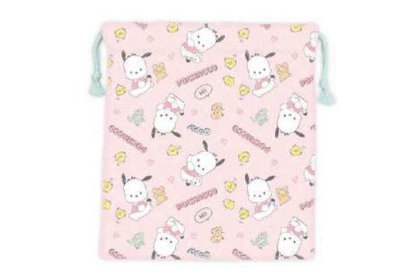 ケイCKL5-PC 【サンリオキャラクターズ】キルト巾着【ポチャッコ】【ぽちゃっこ】【ポチャッコちゃん】【子犬】【ポーチ】【 安いオンライン  キッズベビー・マタニティ