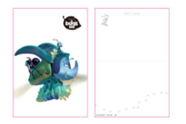 スモds3441 ディズニーキャラクター ポストカード ホワイト 白 バグズライフ ディズニー 映画 アニメ ハガキ の通販はau Pay マーケット ワールドショップ