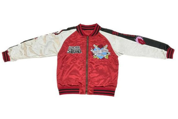 マル4105011000　【DCコミック】【ザ・スーサイド・スクワッド】スカジャン【クレイジーハーレイ・クイン】【ハーレイ・クイン】【ヒーロー】【アメコミ】【映画】【アウター】【ジャンパー】【服】【衣服】【ファッション】【雑貨】【グッズ】