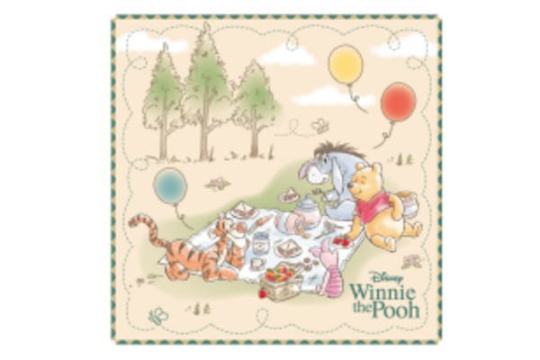 ネット特売 マル2006035700 【ディズニーキャラクター】ミニタオル【トークアットピクニック】【くまのプーさん】【プーさん】【プー】【ディズニー 