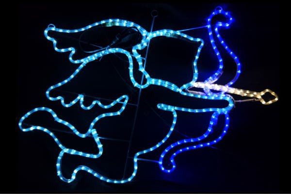 【LEDライト】【大人気】LED　天使【エンジェル】【イルミネーション】【キューピット】【野外】【屋内】【電車】【きれい】【美しい】【光】【綺麗】【クリスマスツリー】【飾り】【エコ】【電飾】【クリスマス】