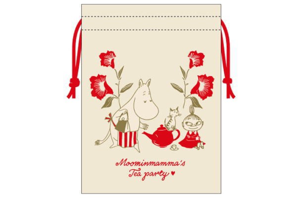 ネット特売 スモMM2620 【ムーミン】【Moomin】刺繍付き巾着【ティー