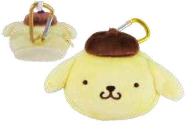 ポムポムプリン　ミニポーチ　サンリオ ナカ186669-23 【サンリオキャラクターズ】カラビナミニポーチ