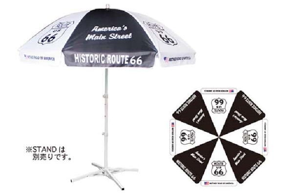 ショR66　【アメリカン雑貨】アメリカンパラソル【R66】【USA】【アメキャラ】【パラソル】【海】【プール】【屋外】【アウトドア】【日焼け防止】【日焼け対策】【雑貨】【グッズ】【かわいい】