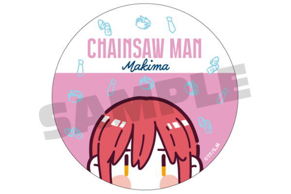 cm-0016-12 【チェンソーマン】缶バッジ【B】【マキマ】【アニメ】【推し】【推し活】【スーパーデフォルメ】【SDイラスト】【缶】【缶バッチ】【バッチ】【バッジ】【カンバッジ】【カンバッチ】【コレクション】【雑貨】【グッズ】【かわいい】