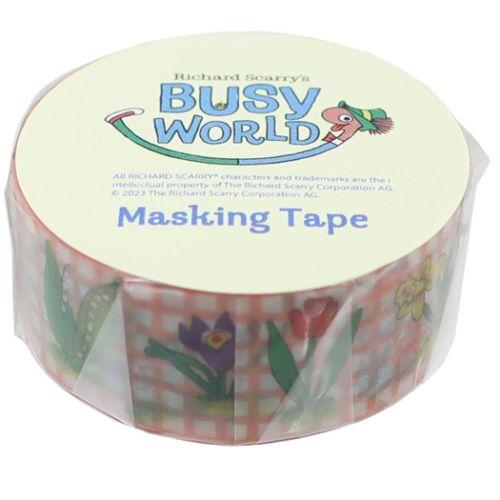 スモRS1070　【送料無料】【リチャード・スキャリー】マスキングテープ【庭仕事】【絵本】【作家】【アメリカ】【テープ】【シール】【ステッカー】【マステ】【文房具】【雑貨】【グッズ】【かわいい】