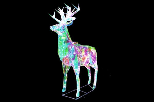 アミADS-DER-L 【大型商品】【イルミネーション】トナカイ【大】【LEDドリームシャイン】【カラフル】【レインボー】【ライト】【光】【電飾】【装飾】【飾り】【モチーフ】【オブジェ】【パーティー】【イベント】【クリスマス】【雑貨】【グッズ】【かわいい