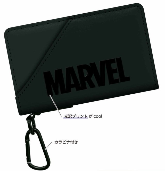 MARVEL 財布 ウォレット 小銭入れ ウォレット 黒 マーベル - 小物