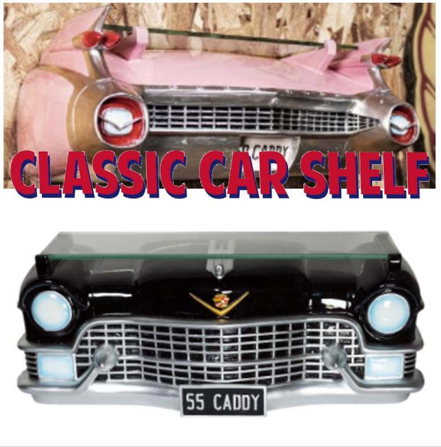 ショ151171　【アメリカン雑貨】クラシックカーシェルフ【ブラック】【黒】【55CADDY】【車】【car】【アメリカ】【USA】【アメキャラ】【棚】【飾り】【インテリア】【装飾】【お店】【Bar】【雑貨】【グッズ】【かわいい】