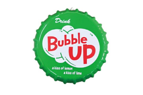 ショBUBBLESODA 【アメリカン雑貨】ボトルキャップサイン【BUBBLE SODA