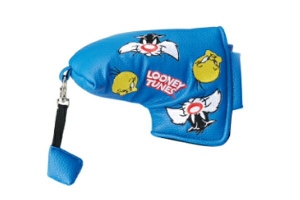 マル4105054200 【ルーニー・テューンズ】パターカバー【バチバチフェイス】【ワーナー】【アニメ】【ピンタイプ】【カバー】【ヘッドカバー】【パター用】【ゴルフ】【雑貨】【グッズ】【かわいい】