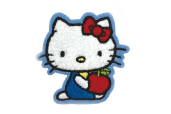ティSR-5546076RN 【送料無料】【サンリオキャラクターズ】モコモコ刺?ステッカー【キティリンゴ】【ハローキティ】【ステッカー】【シール】【文房具】【雑貨】【グッズ】【かわいい】