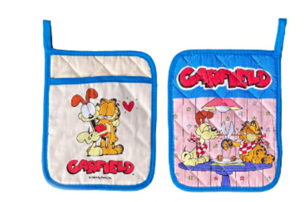 ショ157838 【アメリカン雑貨】【ガーフィールド】ポットパッド【GF-00024-4】【ブルー】【青】【アメキャラ】【アニメ】【USA】【アメリカ】【鍋敷き】【鍋置き】【鍋掴み】【料理】【キッチン】【雑貨】【グッズ】【かわいい】