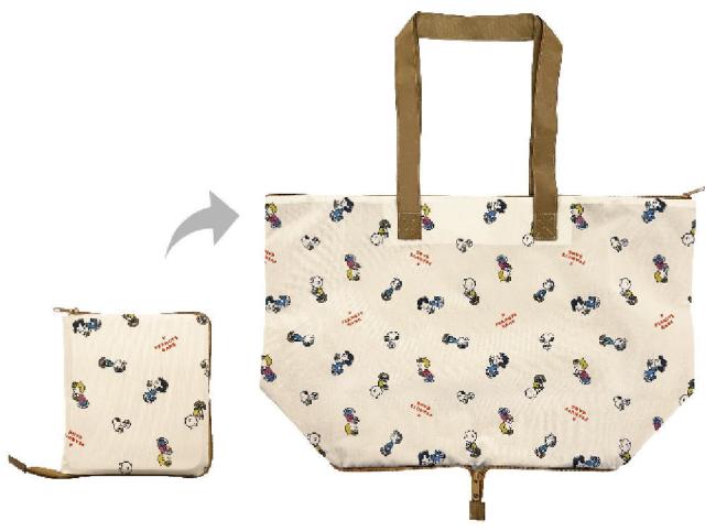 スヌーピー SNOOPY 折りたたみ ボストンバッグ キャリーオン ショルダーベルト付 人気 PEANUTS 可愛い シフレ ハピタス コミックナチュラル シネマコレクション cinemacollection スヌーピー 旅行かばん