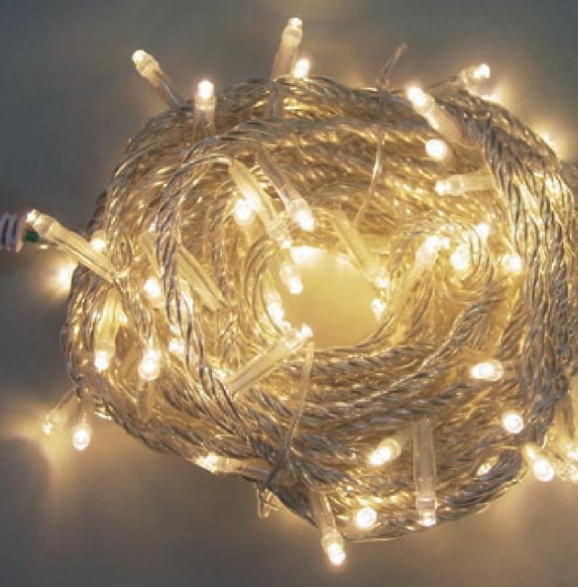 コロLCR100D　【イルミネーション】LCRストレートライト100球【電球色】【シルバーコード】【きれい】【美しい】【光】【冬】【クリスマス】【ツリー】【パーティー】【イベント】【飾り】【エコ】【電飾】【LED】【野外】【屋外】【雑貨】【グッズ】【かわ