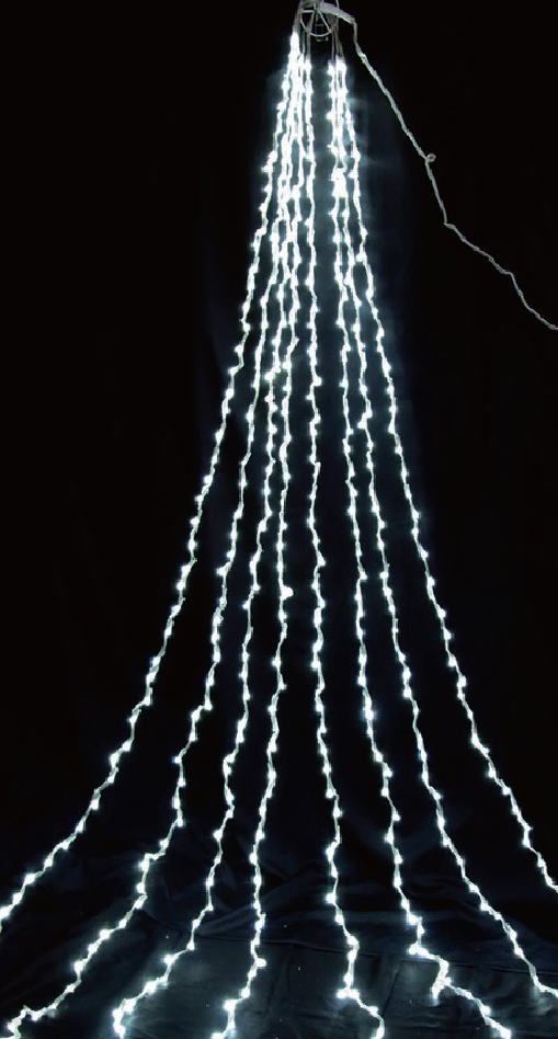 LEDドレープライト/ドレープライト 電球色640球/コントローラー付/イルミネーション/クリスマス/ロングカーテンライトコロナ産業 LEDドレープライト640球(4m・コントローラー点滅)電球色