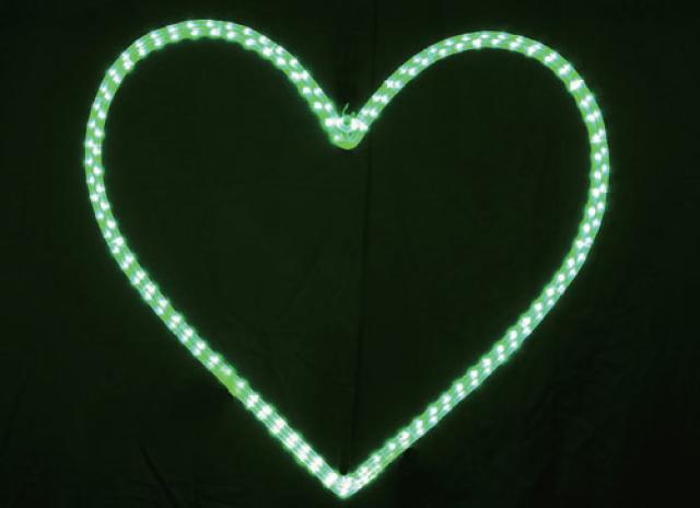 コロL2DM404-G　【イルミネーション】ハート70cm【緑】【グリーン】【2Dモチーフ】【きれい】【美しい】【光】【冬】【クリスマス】【パーティー】【イベント】【LED】【飾り】【エコ】【電飾】【野外】【屋外】【雑貨】【グッズ】【かわいい】の通販は 18,139円