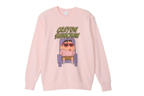 スモKY3635【送料無料】【クレヨンしんちゃん】クルーネックスウェット【L】【ピンク】【サングラス】【しんのすけ】【アニメ】【映画】【服】【トップス】【トレーナー】【スエット】【男女兼用】【レディース】【メンズ】【雑貨】【グッズ】【かわいい】の通販は 5,218円
