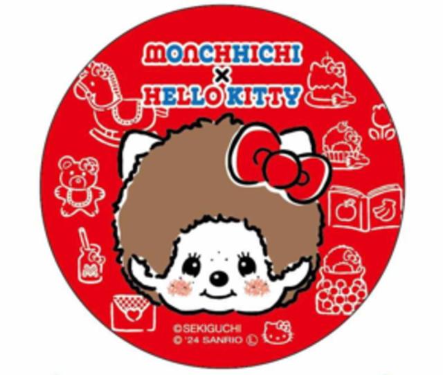 ケイMKT-KB-FC【送料無料】【モンチッチ×サンリオキャラクターズ】缶バッジ【フェイス】【ハローキティ】【コラボ】【缶】【缶バッチ】【バッチ】【バッジ】【カンバッジ】【カンバッチ】【雑貨】【グッズ】【かわいい】