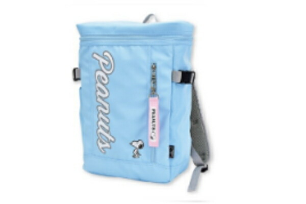 マリSPZ-3535  【スヌーピー】【SNOOPY】スマートボックスリュック【ライトブルー】【水色】【RE-PET】【ウッドストック】【ピーナッツ】【リュック】【かばん】【カバン】【バッグ】【鞄】【バックパック】【収納】【お出かけ】【アウトドア】【雑貨