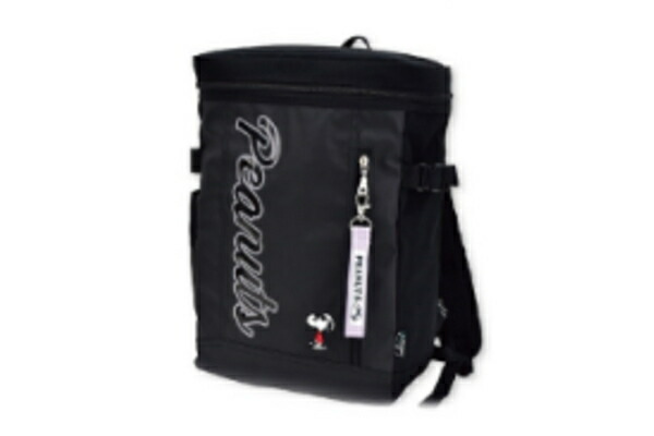 マリSPZ-3536  【スヌーピー】【SNOOPY】スマートボックスリュック【ブラック】【黒】【ジョー・クール】【RE-PET】【ウッドストック】【ピーナッツ】【リュック】【かばん】【カバン】【バッグ】【鞄】【バックパック】【収納】【お出かけ】【アウト