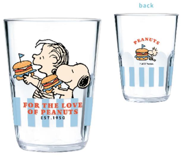 カミ224260　【日本製】【スヌーピー】【SNOOPY】クリアタンブラー【YUMMY FUN FUN】【ライナス】【ピーナッツ】【ウッドストック】【すぬーぴー】【キャラクター】【コップ】【カップ】【食事】【食器】【キッチン】【雑貨】【グッズ】【かわいい