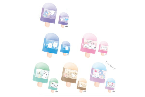 クラ131711 【セット商品】【60個入り】【オリジナル】シークレットアイスポップ消しゴム【ミックス】【アイスポップ】【動物】【アニマル】【けしごむ】【消しごむ】【文房具】【雑貨】【グッズ】【かわいい】