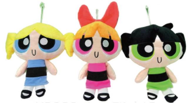 レオセットパワパフL 【12個セット】　【セット】　【セット商品】　アメリカン雑貨　パワーパフガールズ　ぬいぐるみキーチェーンL　パワパフ　アニメ　USA　アメキャラ　キーホルダー　キーリング　チャーム　人形　ドール　マスコット　雑貨　グッズ　かわいい