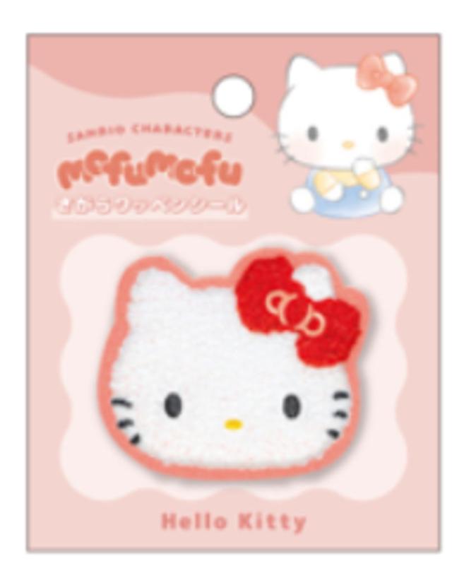 カミ305995 【送料無料】　【10枚セット】　【セット】　【セット商品】　サンリオキャラクターズ　さがらワッペンシールハローキティ　mofumofuコレクション　シール　ステッカー　アイロンパッチ　文房具　雑貨　グッズ　かわいい