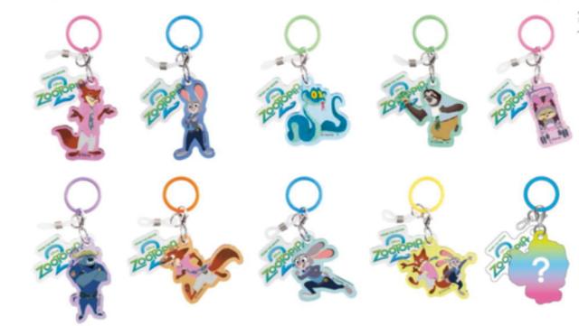 ティセット276745 【送料無料】　【10個セット】　【セット】　【セット商品】　ディズニーキャラクター　シークレットめじるしチャームズートピア2　アニメ　映画　キーホルダー　キーリング　チャーム　目印　傘　雑貨　グッズ　かわいい　【TE】