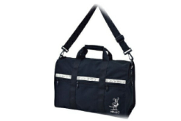 マリSPZ-4086 スヌーピー　SNOOPY　ボストンバッグブラック　黒　トラベル　ピーナッツ　ウッドストック　すぬーぴー　アニメ　キャラクター　かばん　カバン　鞄　バッグ　収納　お出かけ　アウトドア　旅行　雑貨　グッズ　かわいい