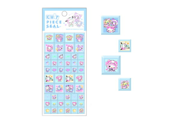 クラ137382 【送料無料】　【10枚セット】　【セット】　【セット商品】　サンリオキャラクターズ　カットピースシール白猫ベビー　ステッカー　シール　デコ　プチ　ミニ　ワンポイント　文房具　雑貨　グッズ　かわいい