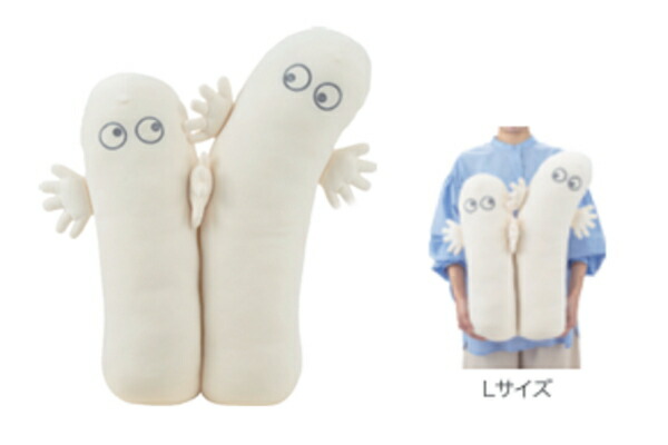 りぶ30809-04 ムーミン　Moomin　抱きまくらL　ニョロニョロ　アニメ　絵本　キャラクター　モチハグ　抱き枕　ピロー　ぬいぐるみ　人形　ドール　マスコット　インテリア　雑貨　グッズ　かわいい
