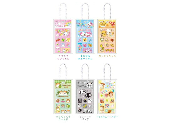 クラ138462 【60個セット】　【セット】　【セット商品】　オリジナル　トレーディングタイルシール風キーホルダー平成レトロ　キーホルダー　キーリング　チャーム　鍵　コレクション　雑貨　グッズ　かわいい