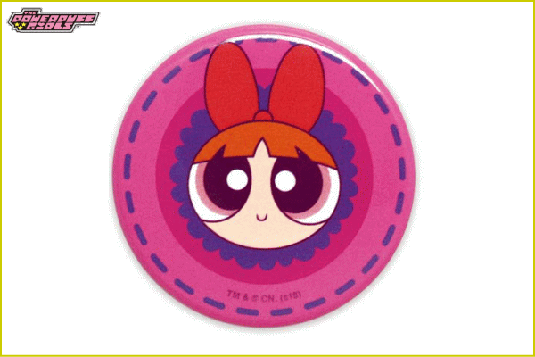 日本製】【パワーパフガールズ】カンバッジ【SHE`S CRAFTY