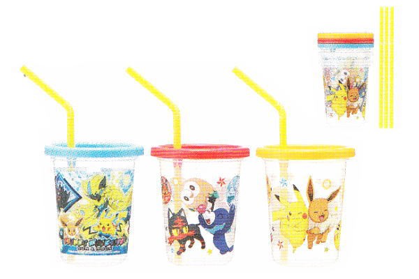 ポケットモンスター ストロー付きタンブラー３個セット 230ml サンとムーン ピカチュウ ポケモン ゲーム アニメ の通販はau Pay マーケット ワールドショップ