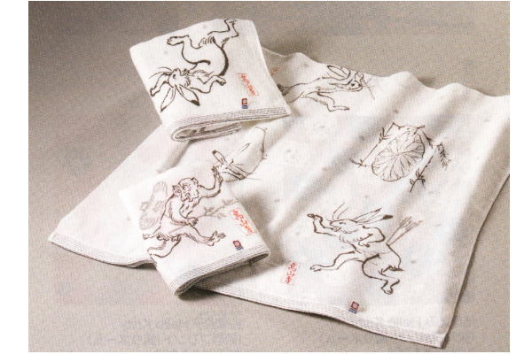 日本製】【今治】【鳥獣人物戯画】バスタオル【遊戯】【今治タオル】【タオル】【ウサギ】【カエル】【サル】【絵巻】【たおる】【和風の通販はau PAY  マーケット - ワールドショップ
