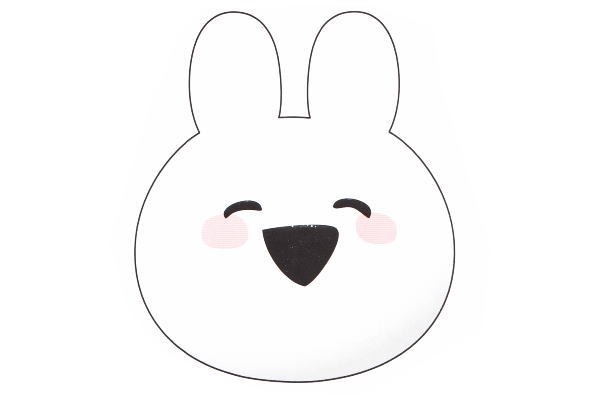 すこぶる動くウサギ フェイスクッション スマイル すこぶる うさぎ ウサギ 兎 Lineスタンプ ライン Line スの通販はau Pay マーケット ワールドショップ