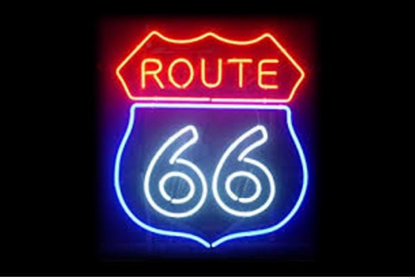 ネオン】ROUTE 66【ルート66】【道路】【国道】【アメリカ】【道