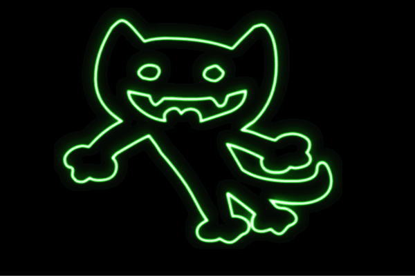 【ネオン】化け猫【ネコ】【ねこ】【猫】【キャット】【動物】【アニマル】【ネオンライト】【電飾】【LED】【ライト】【サイン】【neon】【看板】【イルミネーション】【インテリア】【店舗】【ネオンサイン】【アメリカン雑貨】【かわいい】【おしゃれ】