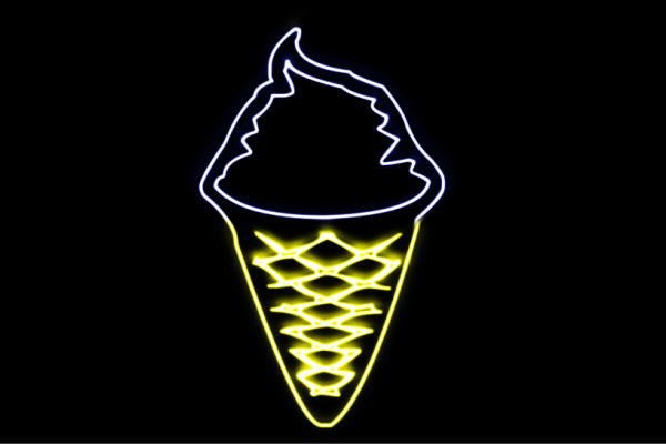 ネオン ソフトクリーム 2 Ice Cream アイスクリーム アイス イラスト ネオンライト 電飾 Led ライト サの通販はau Pay マーケット ワールドショップ