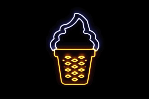 ネオン ソフトクリーム 4 Ice Cream アイスクリーム アイス イラスト ネオンライト 電飾 Led ライト サの通販はau Pay マーケット ワールドショップ