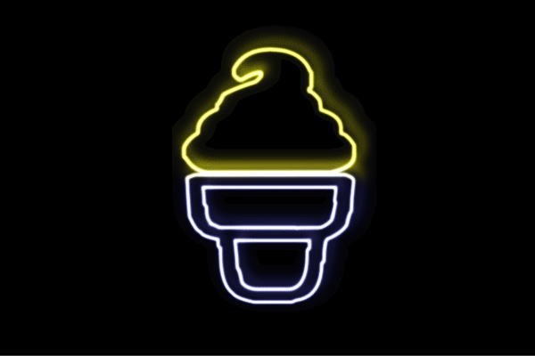 ネオン ソフトクリーム 9 Ice Cream アイスクリーム アイス イラスト ネオンライト 電飾 Led ライト サの通販はau Pay マーケット ワールドショップ