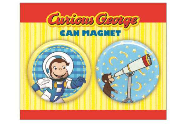 日本製 おさるのジョージ 缶マグネットセット 宇宙服 ジョージ ひとまねこざる Curious George 絵本 アニメ ユの通販はau Pay マーケット ワールドショップ