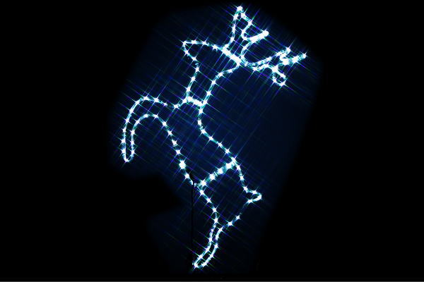 【イルミネーション】2Dトナカイ【ホワイト】【トナカイ】【動物】【アニマル】【ライト】【LED】【2D】【装飾】【飾り】【アート】【輝き】【電飾】【モチーフ】【イルミ】【クリスマス】