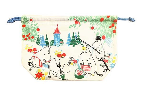 ムーミン Moomin マチ付巾着 ムーミン谷 ミイ リトルミイ アニメ 絵本 キャラクター 巾着袋 きんちゃく の通販はau Pay マーケット ワールドショップ