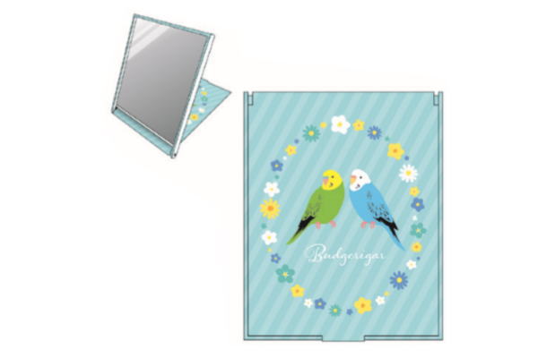 ｐｉ 折りたたみミラーセキセイインコ 鏡 インコ セキセイインコ 鳥 癒し Pi マスコット とり かわいい の通販はau Pay マーケット ワールドショップ