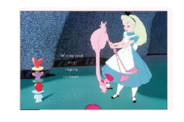 不思議の国のアリス フラミンゴ タグ付き未使用品 レア ディズニー 不思議の国のアリス フラミンゴ アリス キーホルダー