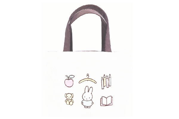 Miffy ミッフィー トートバッグ ホワイト ワッペン ウサギ ミッフィーちゃん ナインチェ プラウス 絵本 アニの通販はau Pay マーケット ワールドショップ