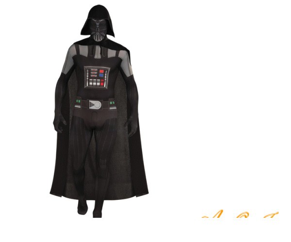 メンズ　88R0978　大人用 ダースベイダー タイツ(スターウォーズ)Darth Vader　かぶりもの　STARWARS　仮装　パーティ　ピタっと全身スー